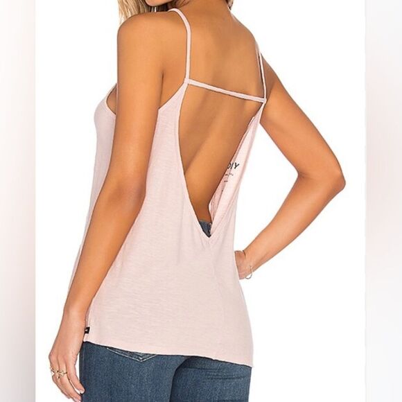 Thea Open Back Tank in Dusty Rose OBEY Women’s Size XS - Picture 1 of 7